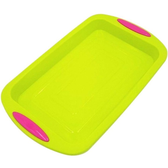 Non-Stick Silicone 8-Inch Square Baking Pan NEW - Picture 1 of 8